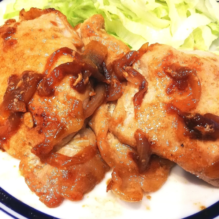 冷凍玉ねぎで簡単美味しく★豚の生姜焼き